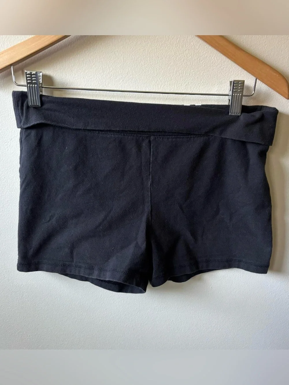 Justice Black Fold-Over Waist Shorts